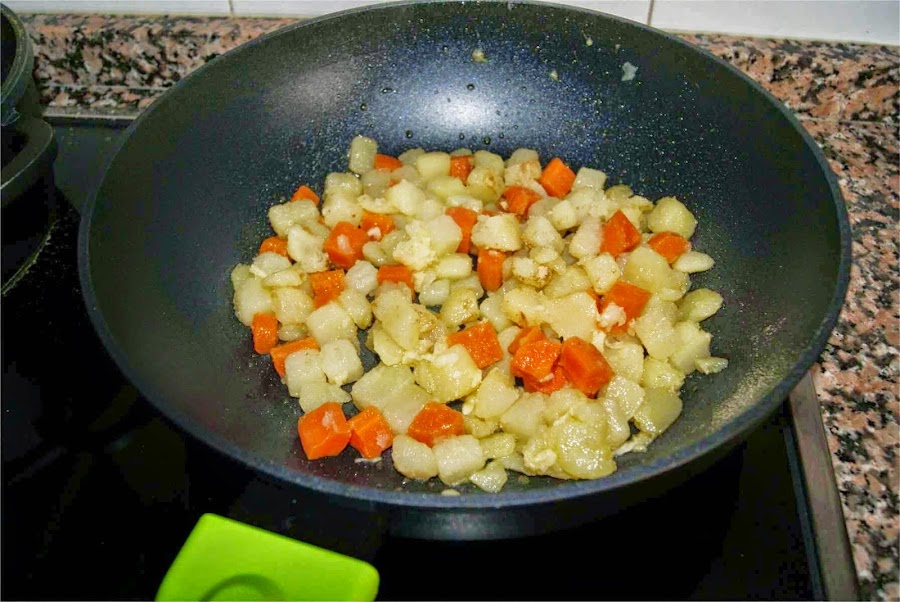 merluza con salsa de café paso 3