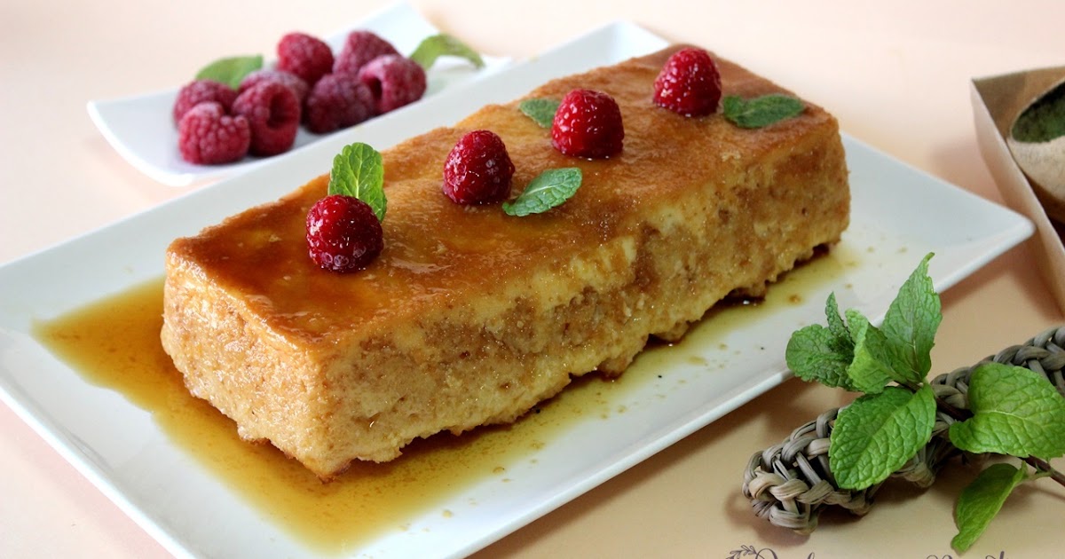 JULIA Y SUS RECETAS Pudin de pan con aroma de limón, sin gluten