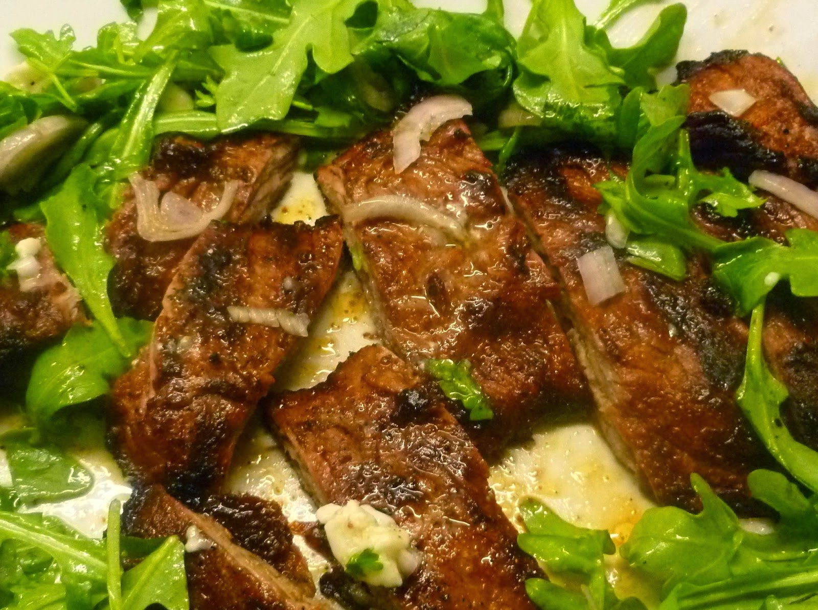 Lindaraxa Weekend Entertaining...Flank Steak Salad With Arugula And