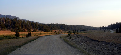 Free dry camping on Forest road 29 in Bighorn National Forest in Wyoming