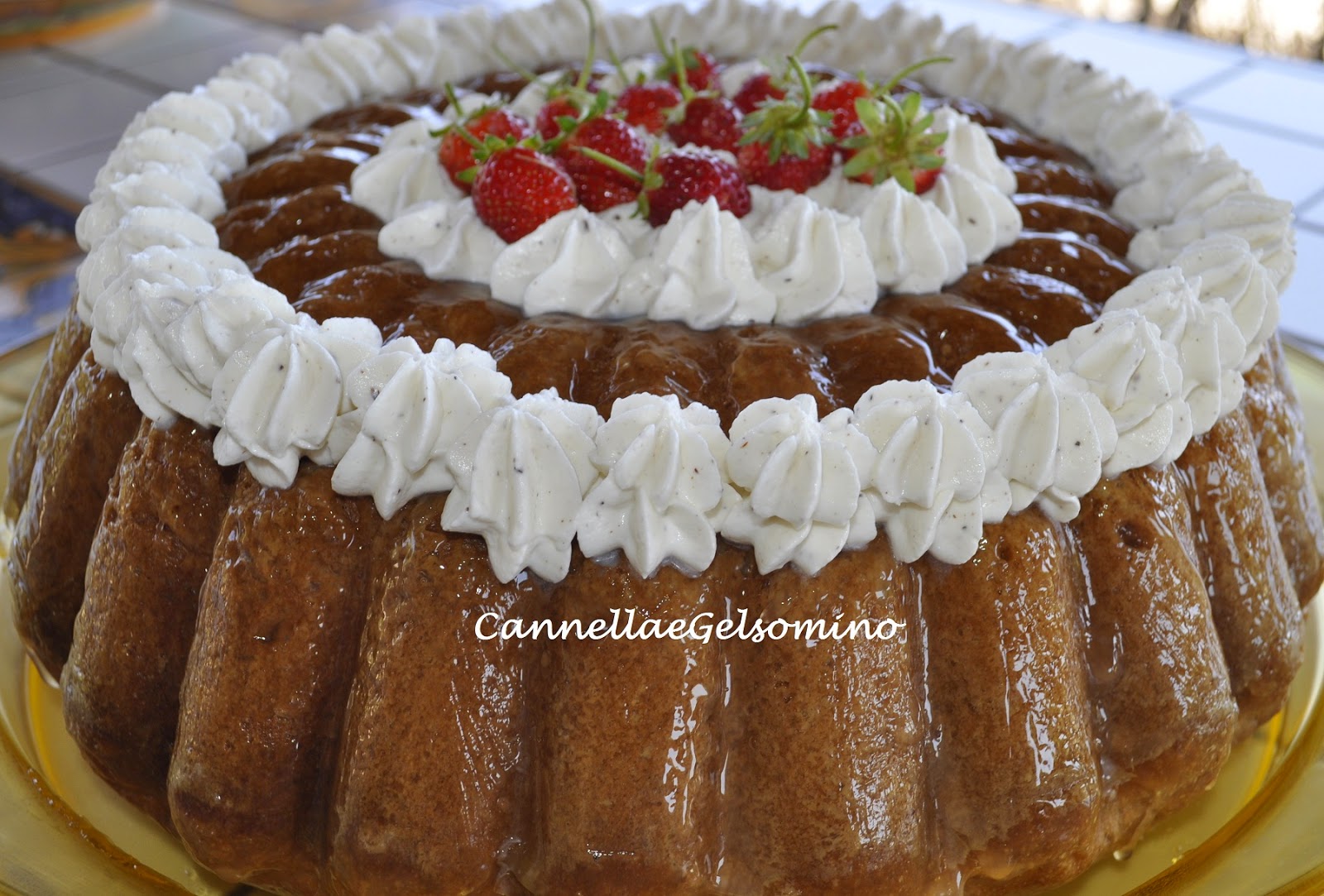 savarin con lievito madre alla crema di ricotta