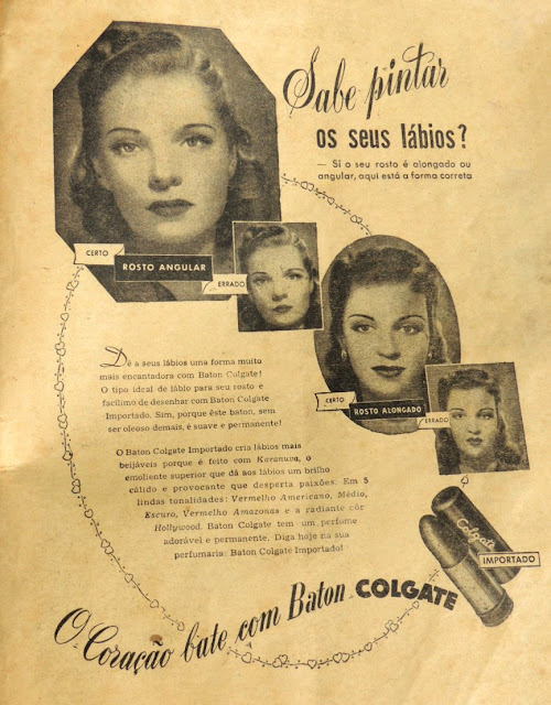 Propaganda do Baton Colgate, veiculada na Revista O Globo em 1948.