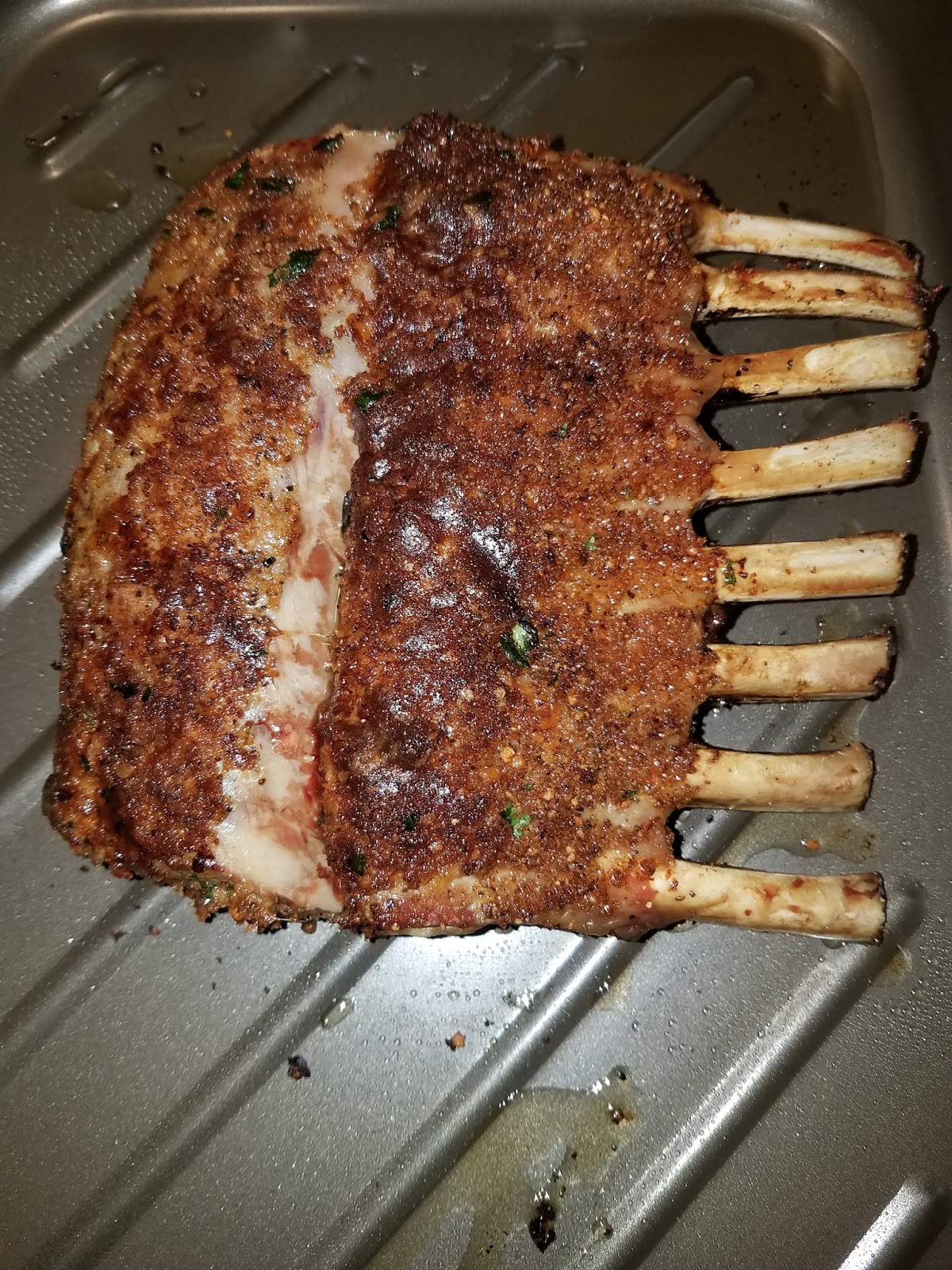 Cuisine de Michelle Porcini Crusted Lamb Chops