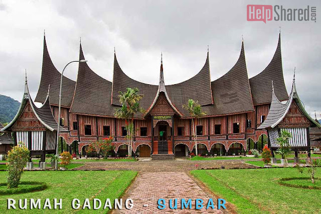 rumah adat gadang sumatera barat