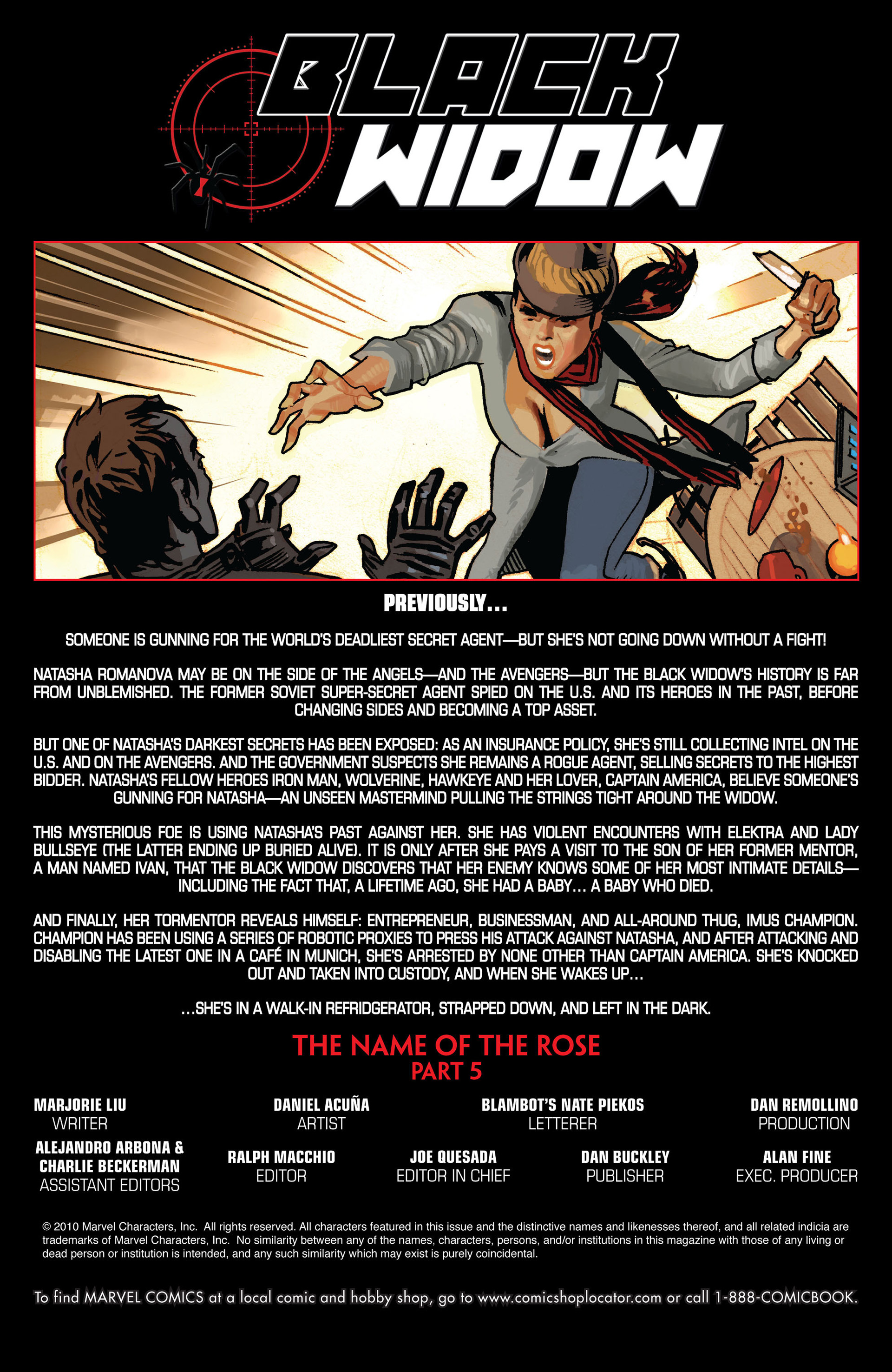 Read online Black Widow (2010) comic -  Issue #5 - 2