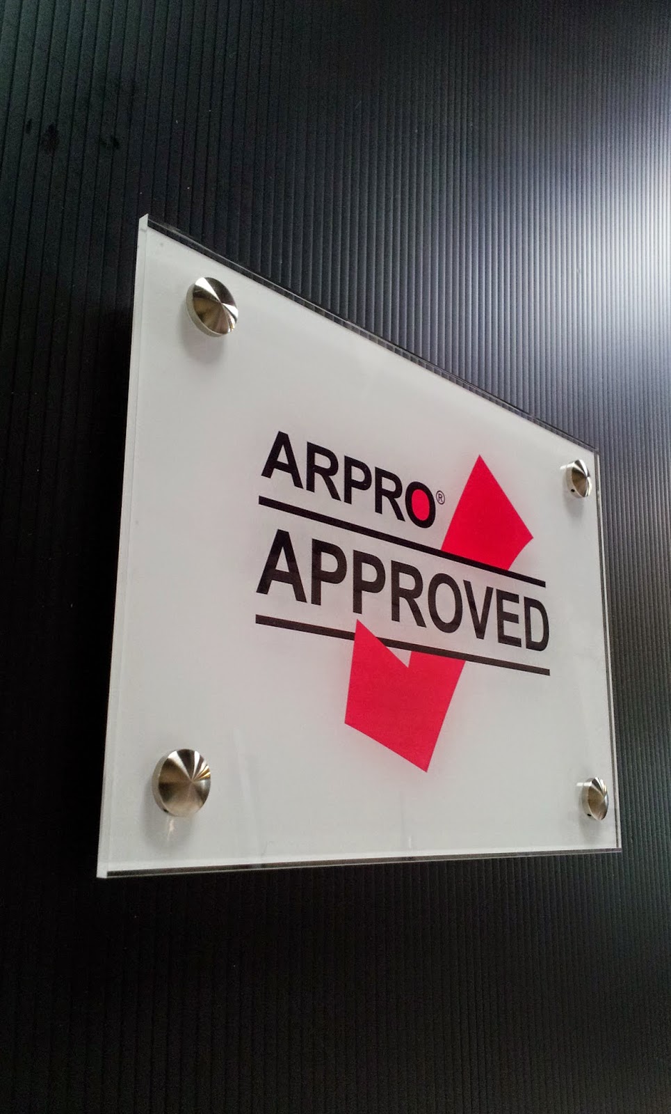 The Green I Signs Blog 2015 Perspex Approved supplier plaques supplied