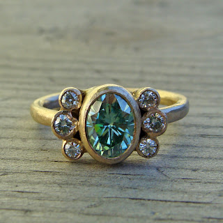 green moissanite jewelry