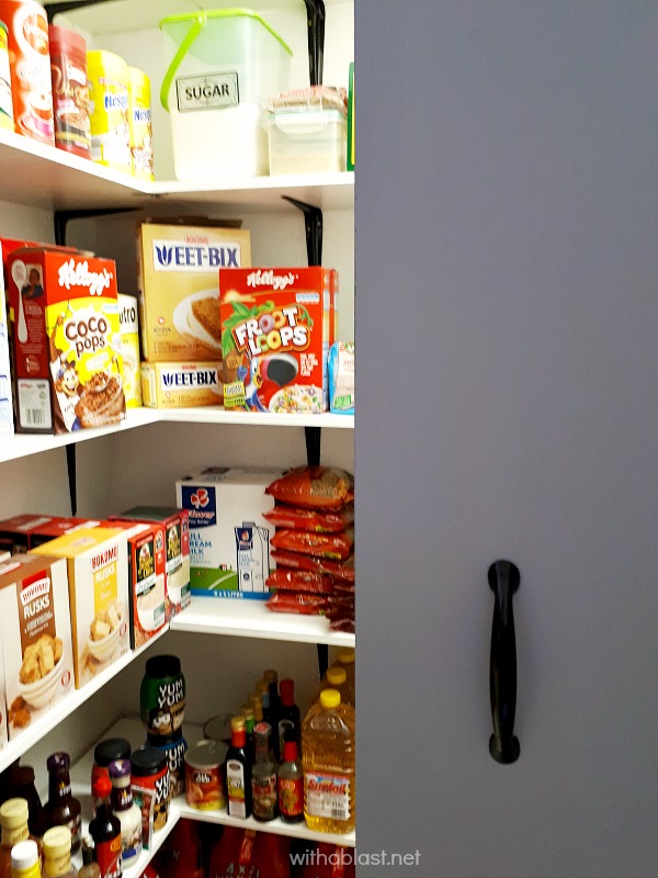 Do YOU have space for a Walk In Pantry ? You might ! Have a look what we did