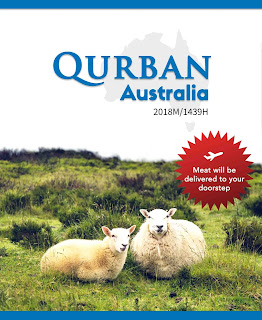 Source: Qurban.sg website. Two sheep in a  field.