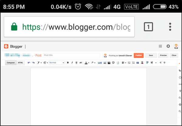 Post editor from mobile Post editor from mobile