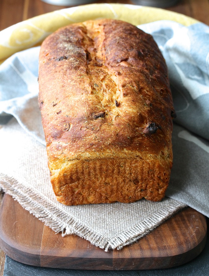 This cottage cheese, dill, and caramelized shallot bread is so moist and flavorful. 