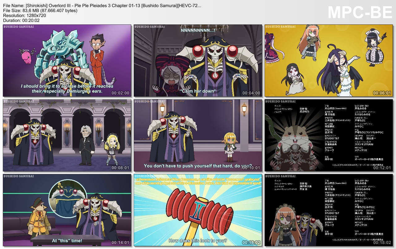 Overlord Iii Ple Ple Pleiades 3 Chapter 01 13 English Subtitle Shirokishi Hevc Anime Encodes Overlord Iii Ple Ple Pleiades 3 Chapter 01 13 English Subtitle Shirokishi Hevc Anime Encodes