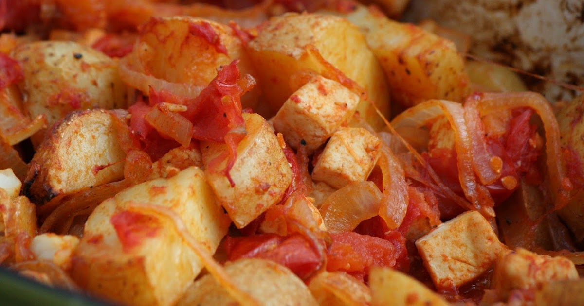 V e g a n D a d Spanish Style Tofu and Potatoes