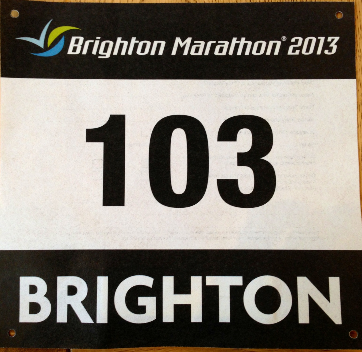 Luke Ashton Ultra Marathon Runner BRIGHTON MARATHON 14/4/13