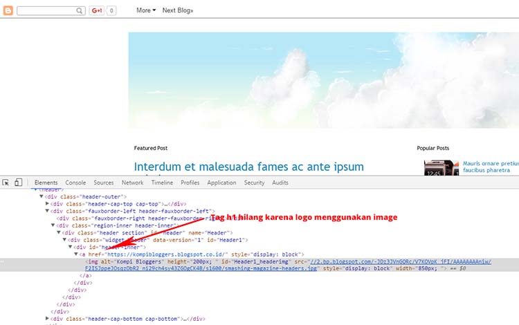 Tag H1 Hilang Ketika Menggunakan Image Untuk Header Blog Tag H1 Hilang Ketika Menggunakan Image Untuk Header Blog
