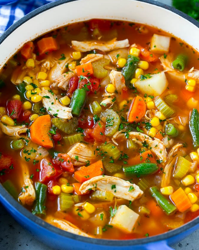 CHICKEN VEGETABLE SOUP - Easy Kraft Recipes - angrygeorgian