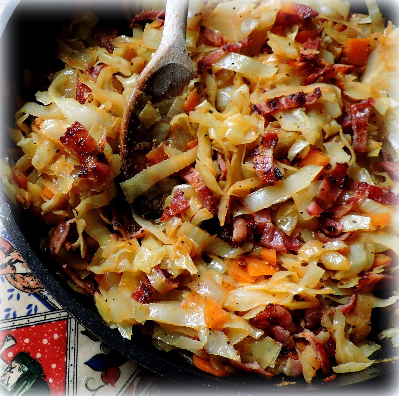 The English Kitchen Fried Cabbage with Bacon & Onions