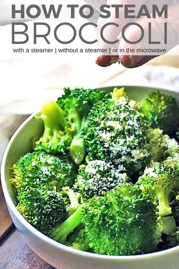 How to steam broccoli perfectly every time. Learn how long to steam broccoli, how to steam broccoli in the microwave, how to steam broccoli with and without a steamer basket too! #LTGrecipes