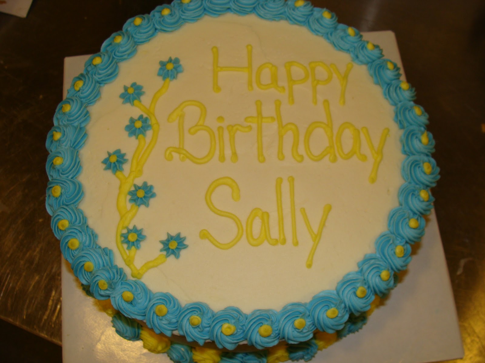 Door County Custom Cakes and Cookies Sally's Birthday Cake