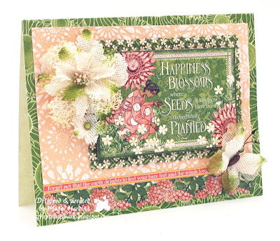 3D Texture Fades Embossing Folder, Kaleidoscope card, Graphic 46 Garden Goddess, The Funkie Junkie Boutique, tutorial, Maggi Harding