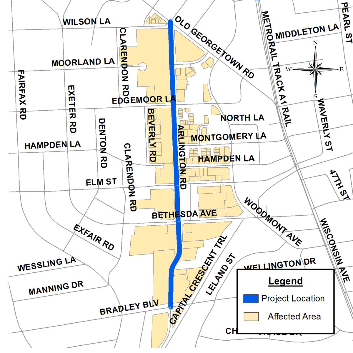 Robert Dyer Bethesda Row Arlington Road resurfacing to begin in Bethesda