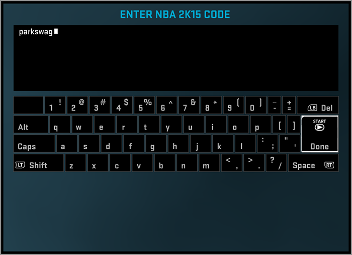 NBA 2K15 Free 500 VC Locker Code