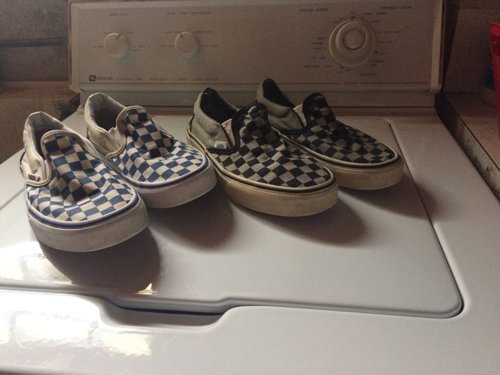 Creative Sociology Vans on Washing Machine, a Picture