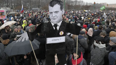مظاهرات روسيا : واشنطن تطالب موسكو بإطلاق سراح المعتقلين فورا