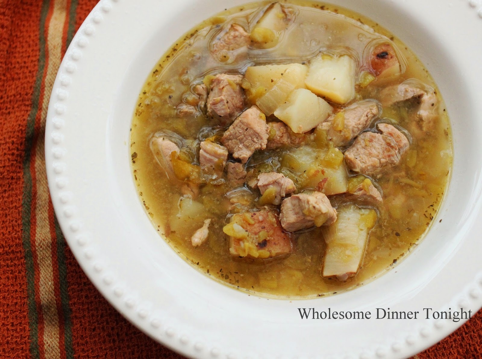 Wholesome Dinner Tonight New Mexico Hatch Green Chili Stew {GlutenFree}