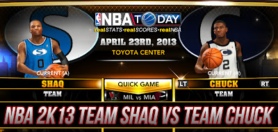 NBA 2K13 Team Shaq vs Team Chuck