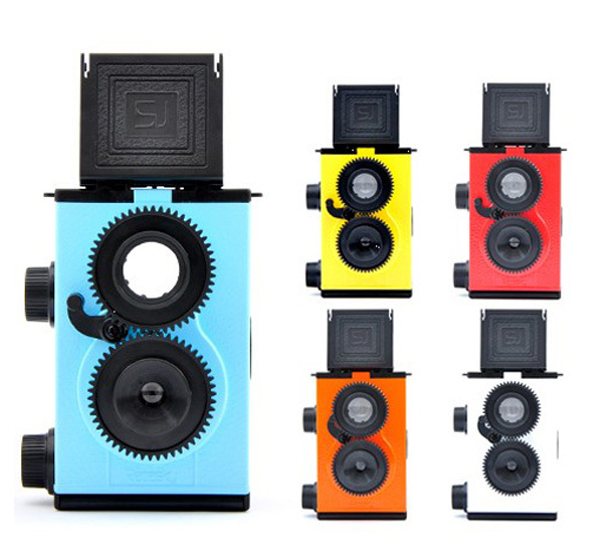 SPY CAMERA: LOMO RECESKY CAMERA DUAL LENS TLR DIY SET ADULT SCIENCE!