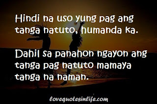 Hugot Quote: People are became foolish wehn it comes to love hugot-quotes-photo