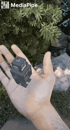 gif of instant motion tracking in MediaPipe