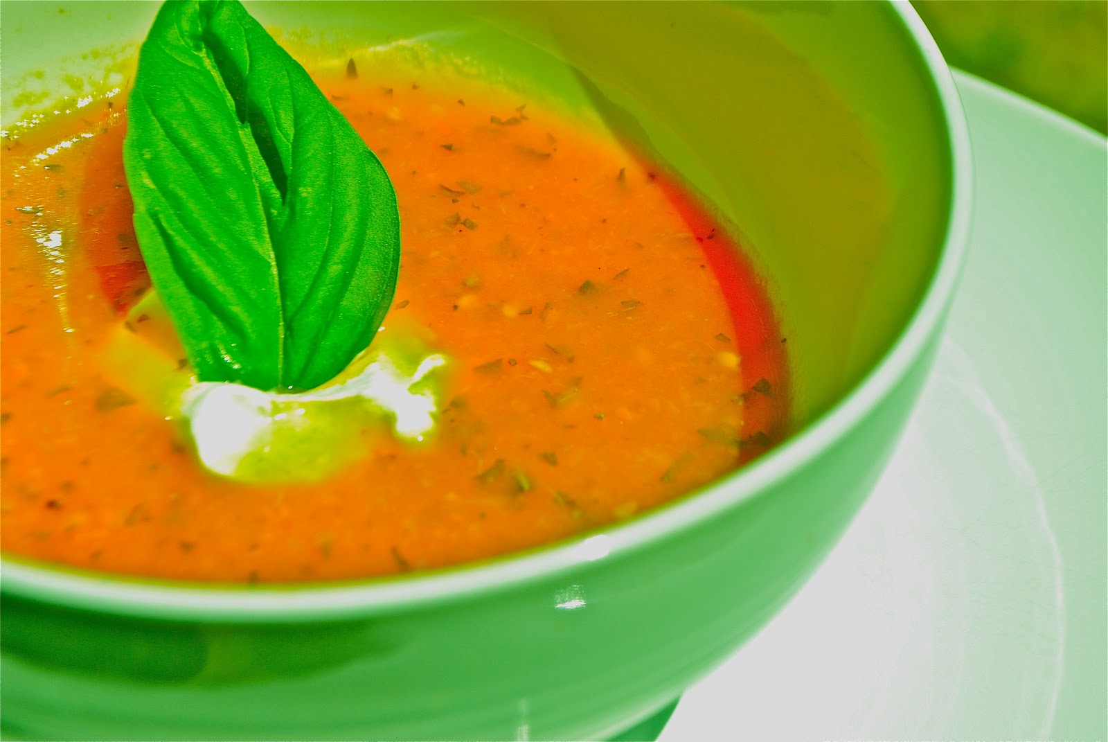 Recipe Doodle GRILLED TOMATO BASIL SOUP