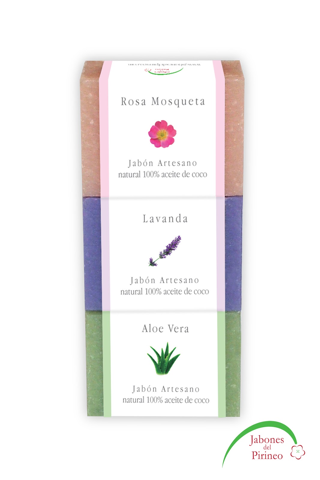 Jabones de Rosa Mosqueta, Lavanda y Aloe Vera