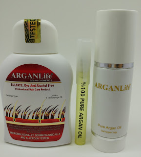 argan life argan oil and argan life shampoo kit
