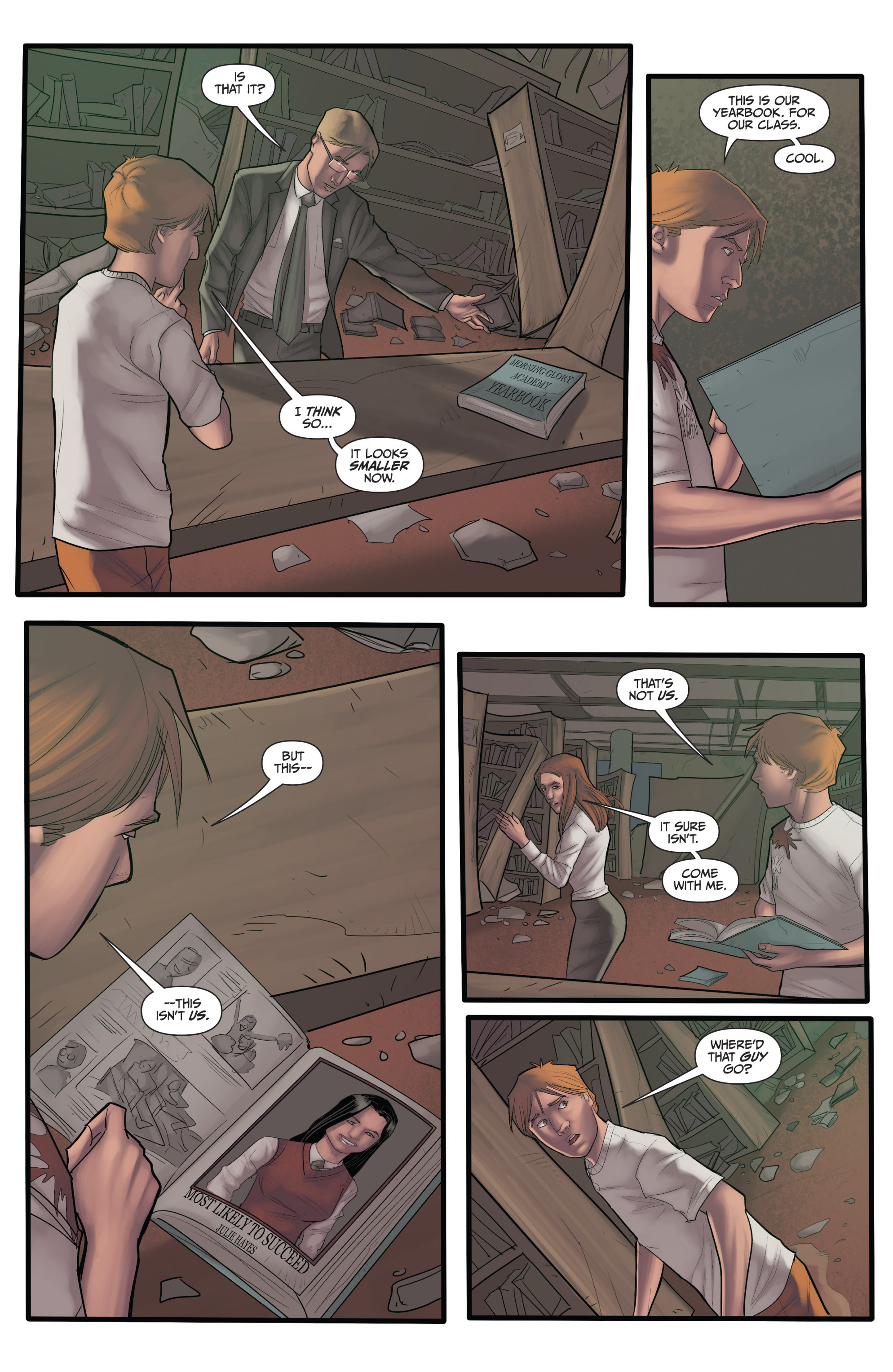 Read online Morning Glories comic -  Issue #28 - 24