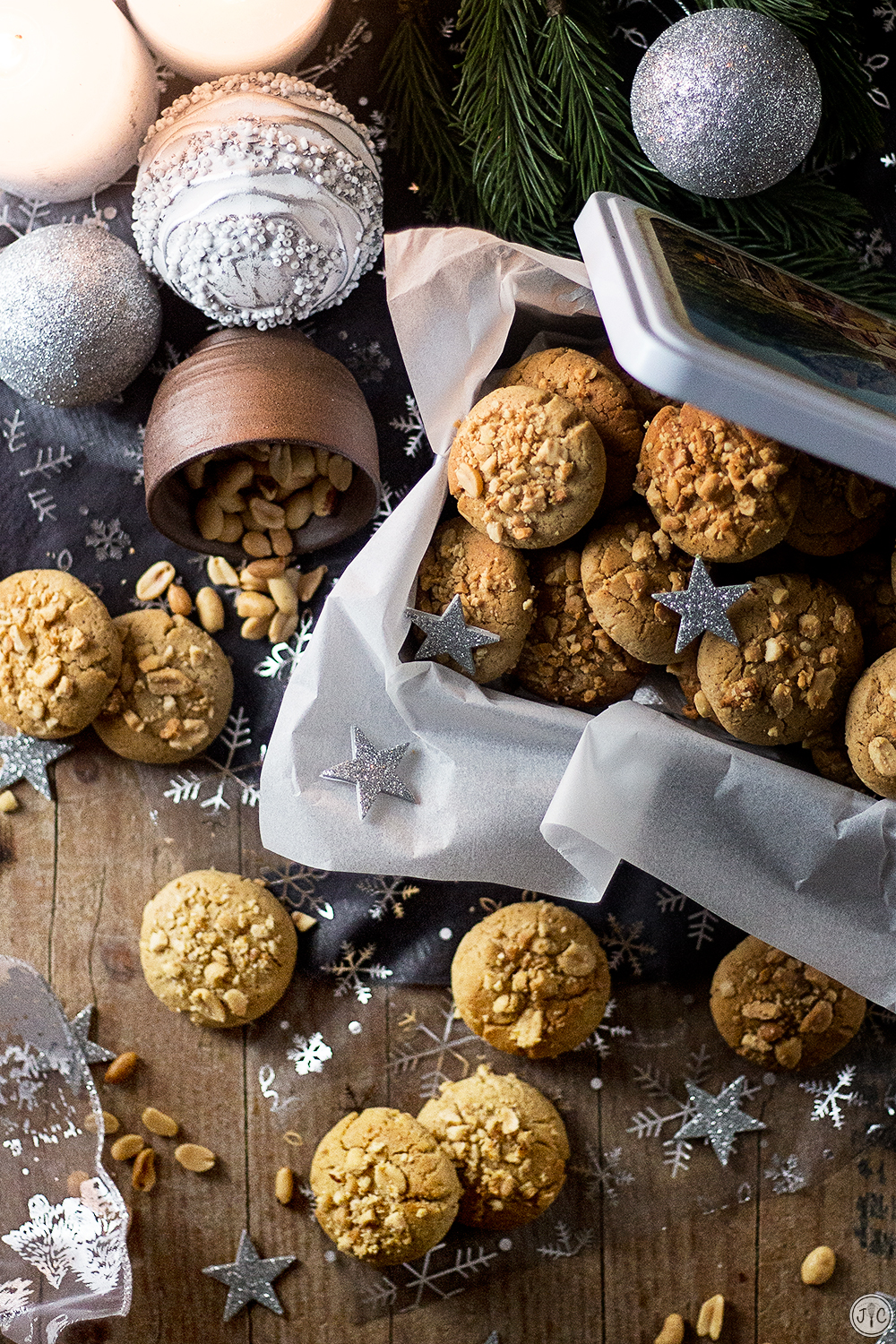 Galletas de cacahuete, un clásico navideño - Jaleo en la Cocina