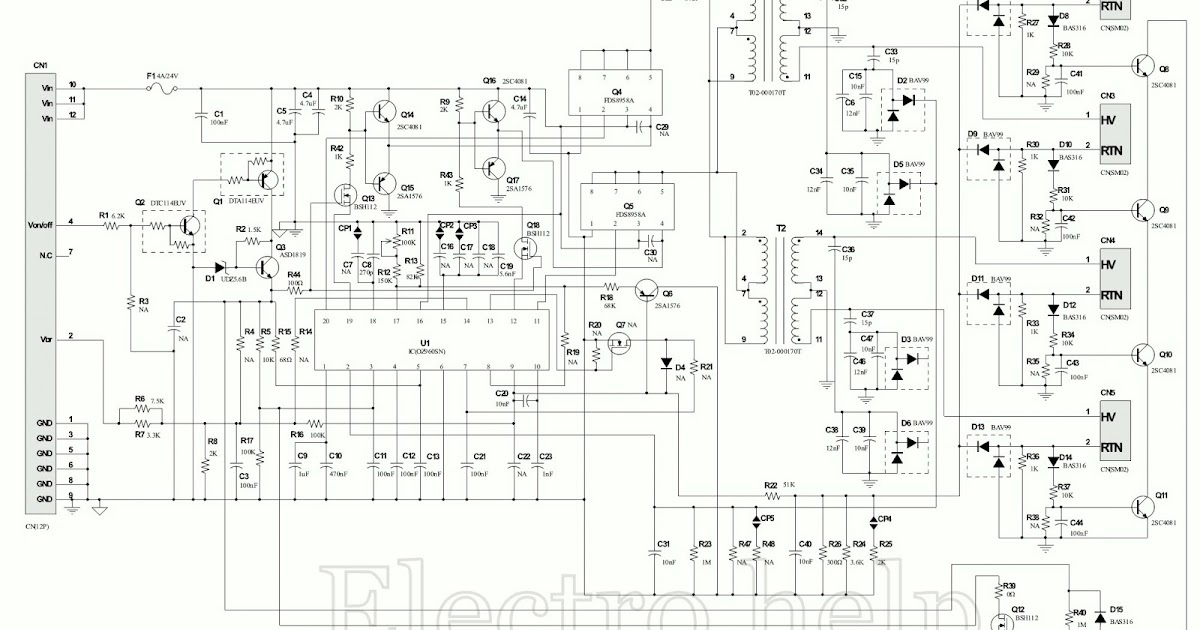 Some common samsung tv circuit diagrams | Learn Basic Electronics