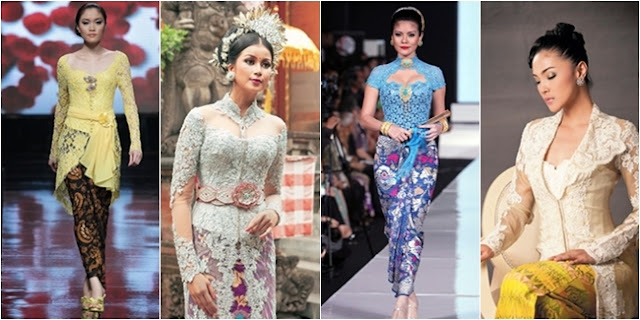 model kebaya sunda modern dengan renda