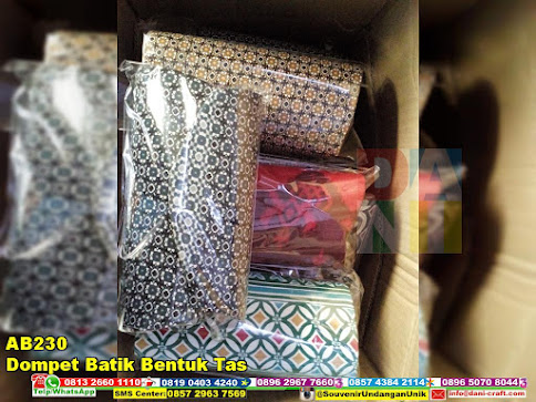 jual Dompet Batik Bentuk Tas