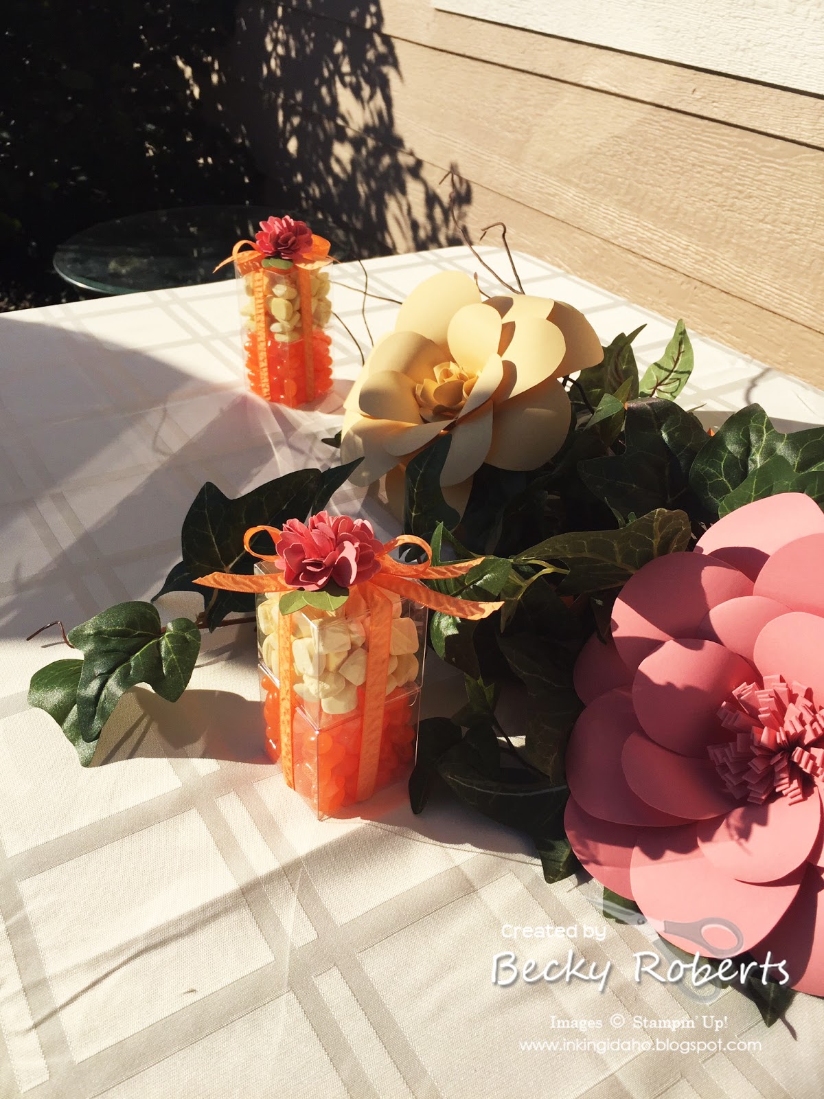 inking idaho paper flower table decorations paper flower table decorations