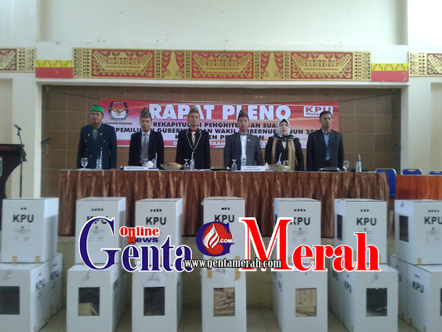 Pleno KPU Pesawaran, Pasangan Ridho-Bachtiar Raih Suara Terbanyak