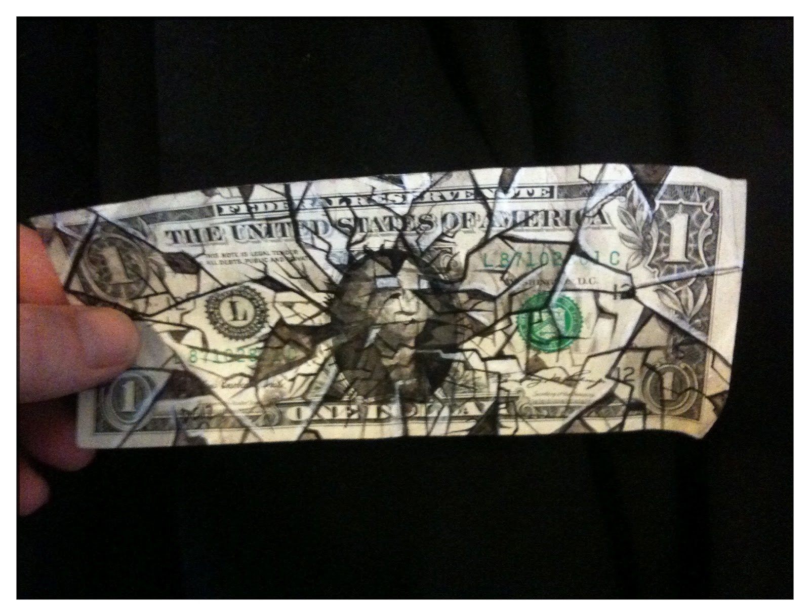 The Art of Donovan Clark Money Art 2. An art project by Donovan Clark
