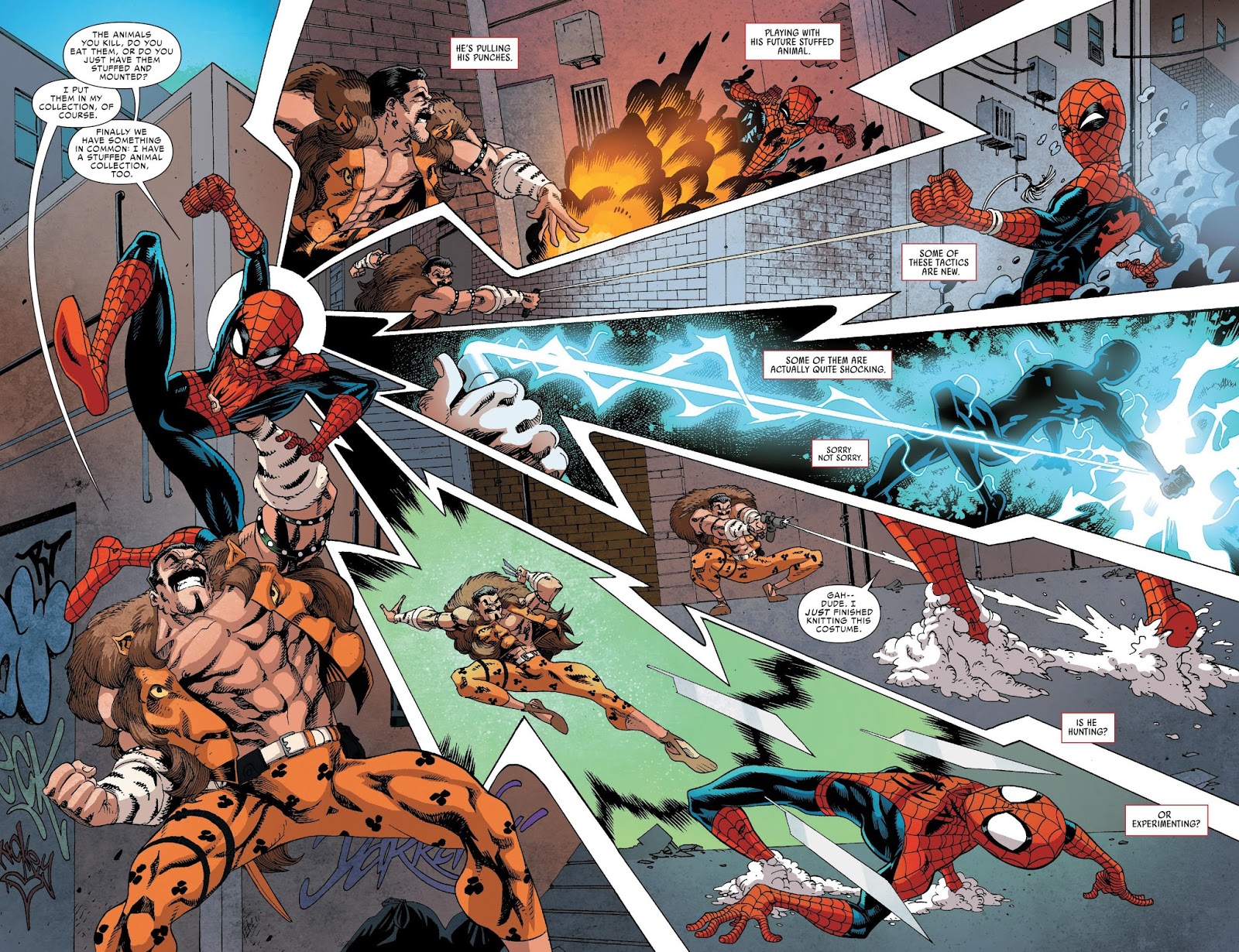 Turns out Kraven was sent by Doctor Octopus to fight Spider-man to see what...