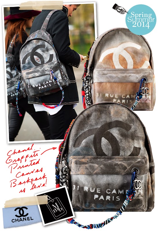 klar Om spredning myMANybags: Chanel Spring Summer 2014 Graffiti Printed Canvas Bags