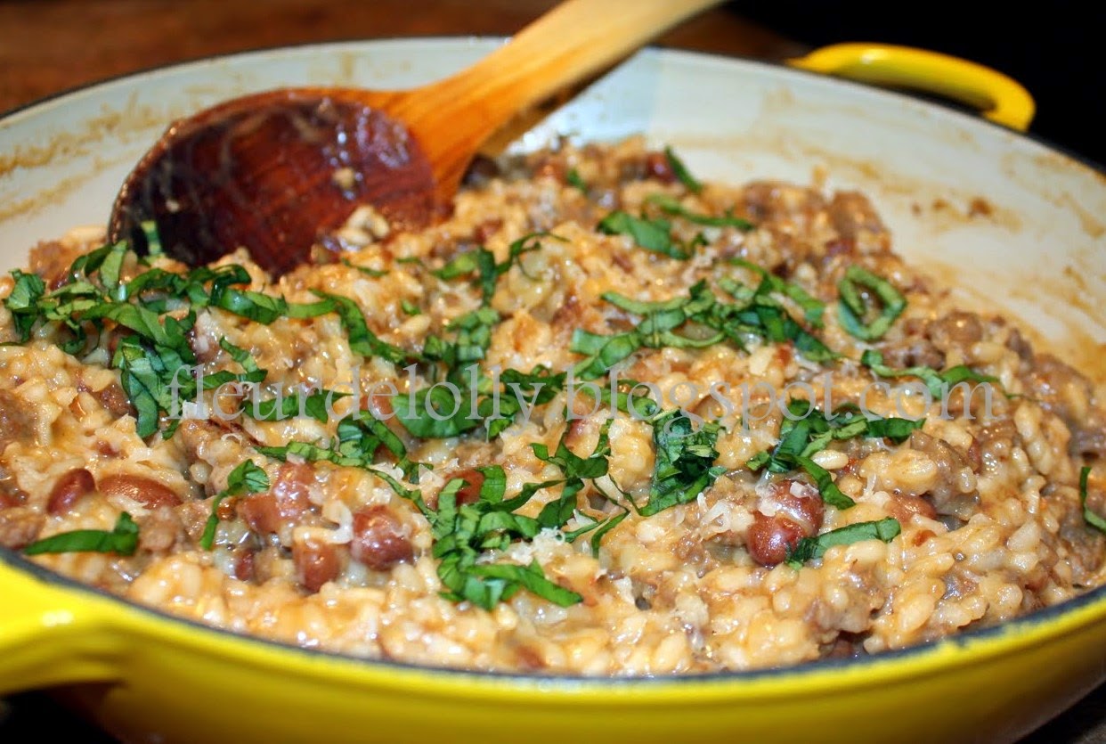 Fleur de Lolly Italian Sausage & Cranberry Bean Risotto