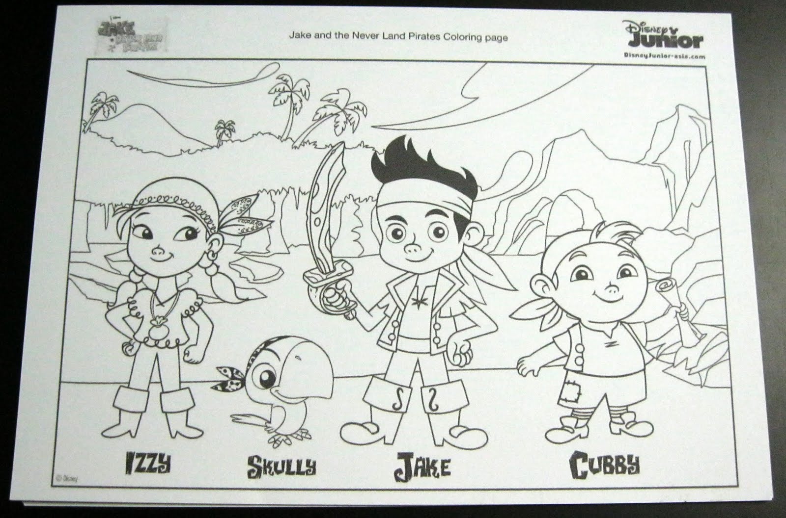 neverland map coloring pages - photo #22