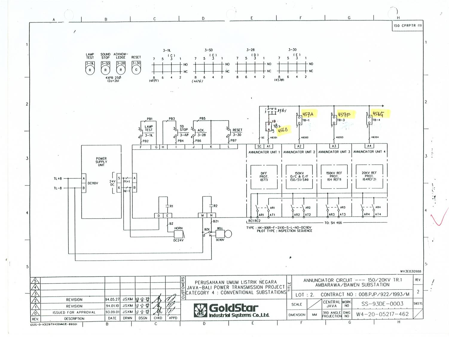 Simple Annunciator Circuit Diagram