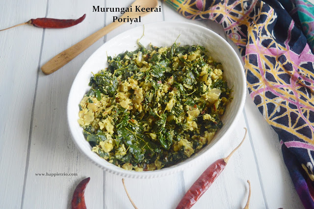 Drumstick Leaves Stir Fry | Murungai Keerai Poriyal